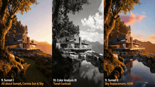 Corona室外超写实表现大师班教程(图2)