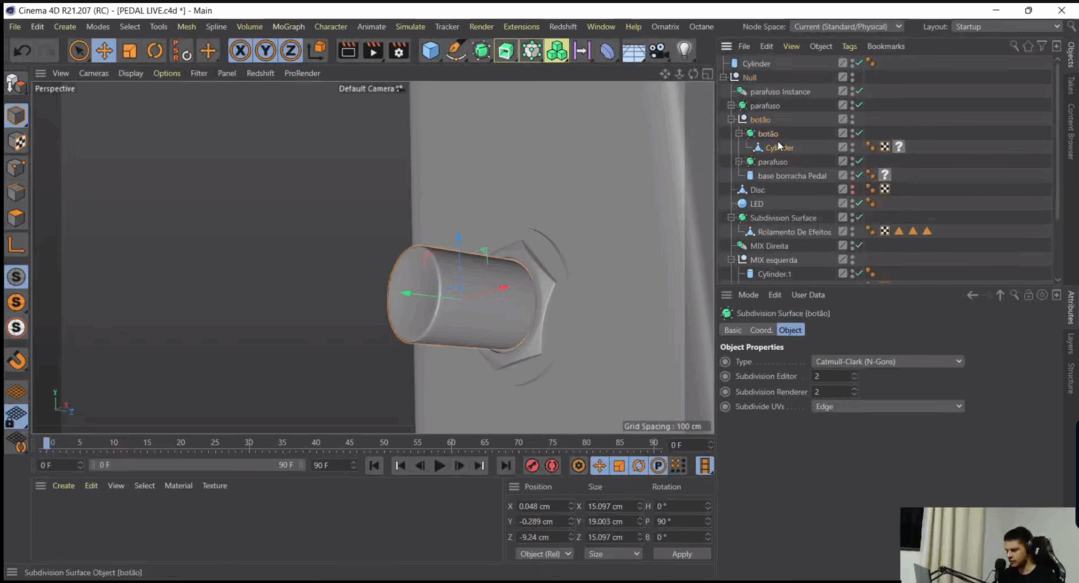 C4D+Octane制作逼真的混音设备建模渲染教程(图2)