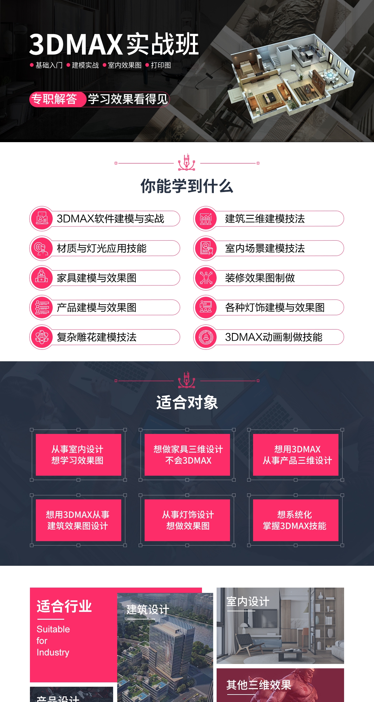 3dmax效果表现实战班(图1) 3dsmax效果图写实培训第八期(图1)
