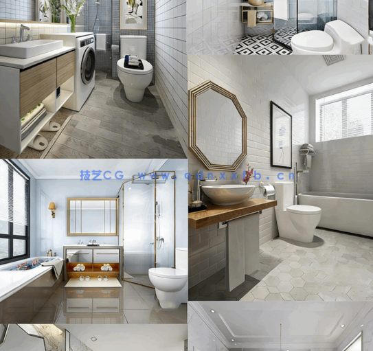整套模型 147套卫生间模型(3Dmax源文件有材质 有场景 有灯光 )(图7) 整套模型 147套卫生间模型(3Dmax源文件有材质 有场景 有灯光 )(图7)