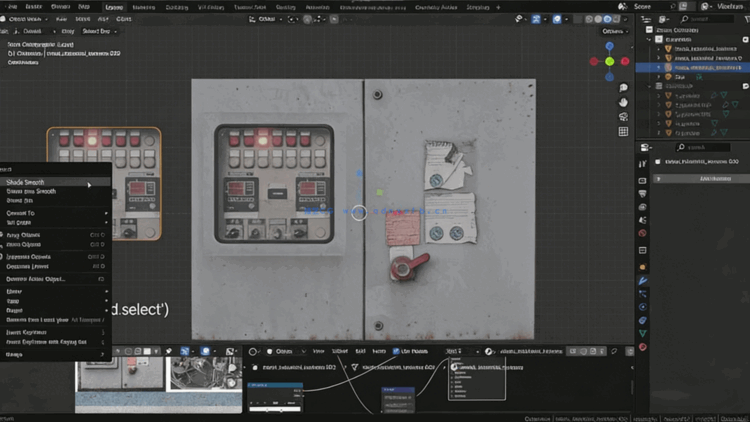 Blender工业设施装饰模型视频教程(图5) Blender工业设施装饰模型视频教程(图5)