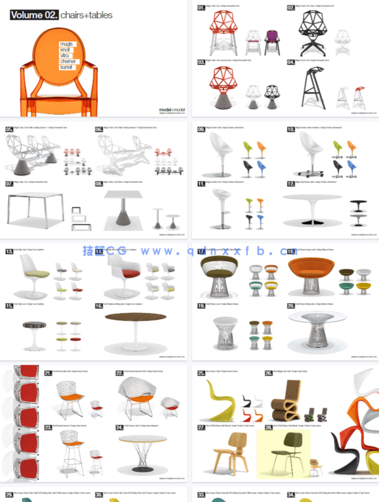 精品 160个单体模型(包含室内常用模型、椅子、装饰品、灯具)(图2) 精品 160个单体模型(包含室内常用模型、椅子、装饰品、灯具)(图2)