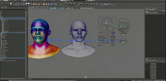 Maya，ZBrush3A级高端面部动画技术视频教程(图2)