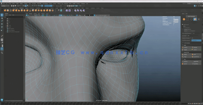 Maya制作2D手绘风格人物角色实例训练视频教程(图3) Maya制作2D手绘风格人物角色实例训练视频教程(图3)