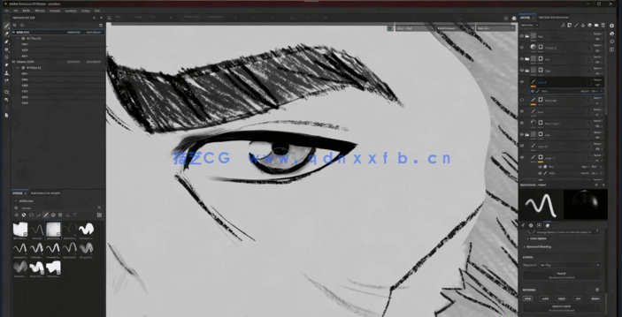 Maya制作2D手绘风格人物角色实例训练视频教程(图4) Maya制作2D手绘风格人物角色实例训练视频教程(图4)