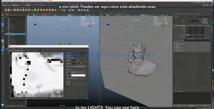 Maya制作2D手绘风格人物角色实例训练视频教程(图5) Maya制作2D手绘风格人物角色实例训练视频教程(图5)