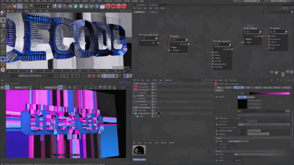 C4D中Mograph运动图形视觉特效制作视频教程(图1) C4D中Mograph运动图形视觉特效制作视频教程(图1)