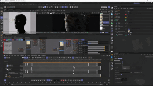Cinema 4D肖像抽象动画制作训练视频教程(图2) Cinema 4D肖像抽象动画制作训练视频教程(图2)