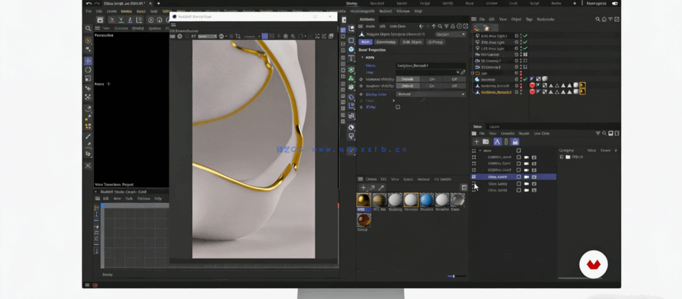 C4D与Redshift独特风格化三维艺术创作训练视频教程(图2) C4D与Redshift独特风格化三维艺术创作训练视频教程(图2)