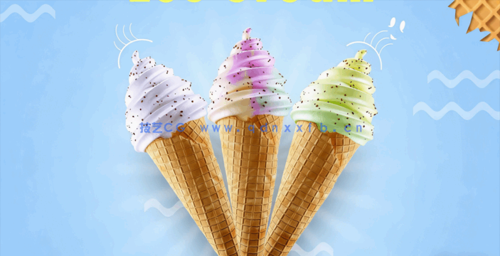 C4D与PS冰激凌产品完整实例制作视频教程(图4)