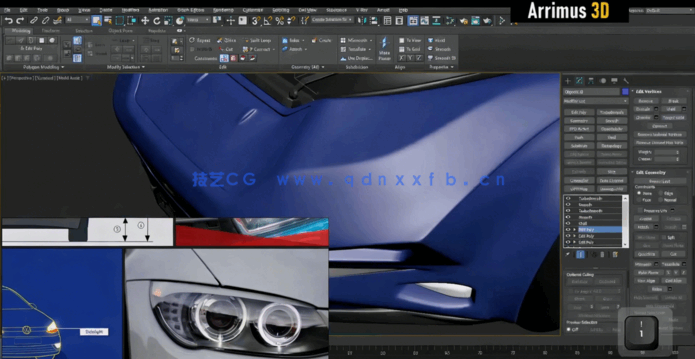 3dsmax未来科幻车辆载具设计实例制作视教程(图2) 3dsmax未来科幻车辆载具设计实例制作视频教程(图3)