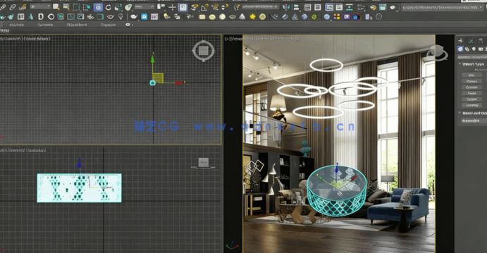 3dsMax与Corona现代室内场景设计技术视频教程(图6)