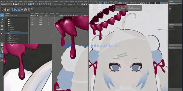 Maya 3D VTuber虚拟主播角色高级创作技巧视频教程(图3) Maya 3D VTuber虚拟主播角色高级创作技巧视频教程(图3)