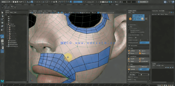 Maya面部绑定系统完整工作流程视频教程(图4) Maya面部绑定系统完整工作流程视频教程(图4)