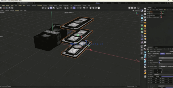 C4D金融领域Logo图标3D建模制作视频教程(图2) C4D金融领域Logo图标3D建模制作视频教程(图2)