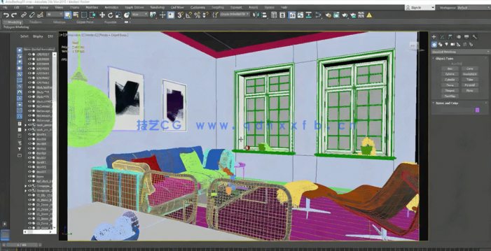 3dsmax中室内设计结构化内部建模视频教程(图3)