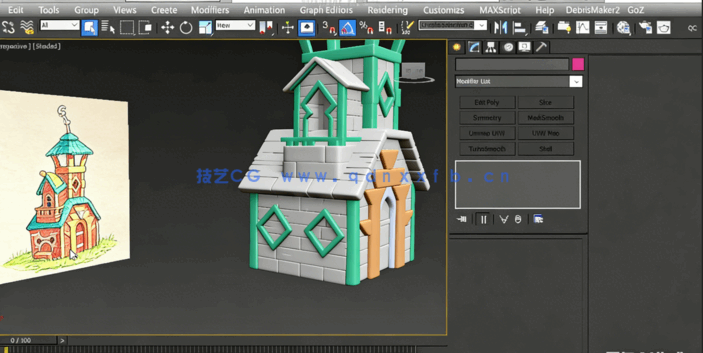 3dsMax卡通模型动画场景制作视频教程(图1) 3dsMax卡通模型动画场景制作视频教程(图1)