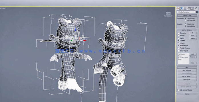 3dsmax卡通人物专业建模技术训练视频教程(图3) 3dsmax卡通人物专业建模技术训练视频教程(图3)