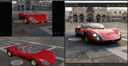 3dsmax与Vray逼真汽车照明着色和渲染技术视频教程(图1) 3dsmax与Vray逼真汽车照明着色和渲染技术视频教程(图1)
