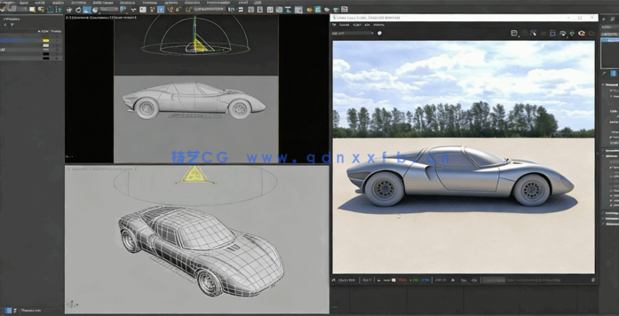 3dsmax与Vray逼真汽车照明着色和渲染技术视频教程(图2) 3dsmax与Vray逼真汽车照明着色和渲染技术视频教程(图2)