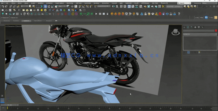 3dsmax与Corona摩托车硬表面建模技术视频教程(图1) 3dsmax与Corona摩托车硬表面建模技术视频教程(图1)