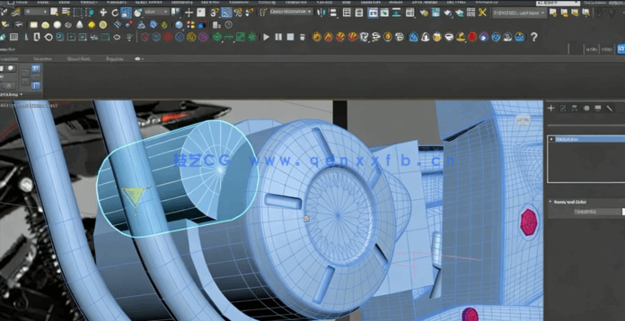 3dsmax与Corona摩托车硬表面建模技术视频教程(图2) 3dsmax与Corona摩托车硬表面建模技术视频教程(图2)