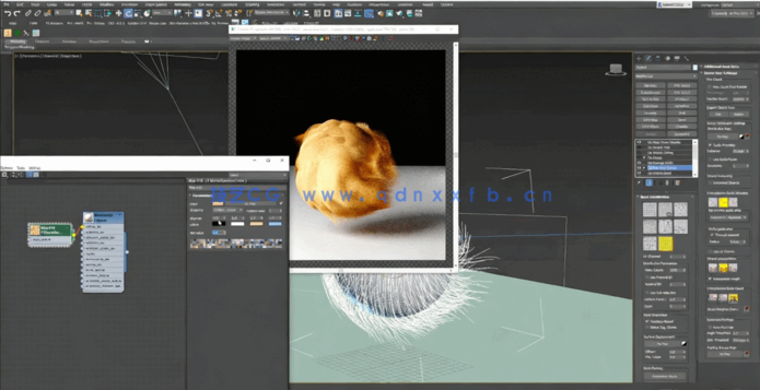 3dsmax毛绒球状模型动画处理视频教程(图3)