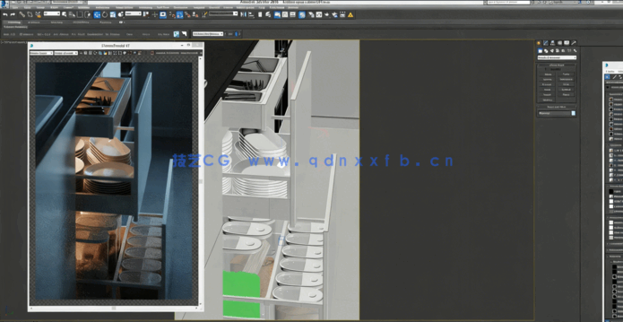 3dsmax中FStorm开放式厨房可视化渲染技术视频教程(图1) 3dsmax中FStorm开放式厨房可视化渲染技术视频教程(图1)