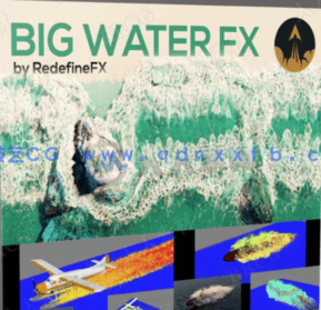 Phoenix FD大型水海水河流特效场景实例制作视频教程