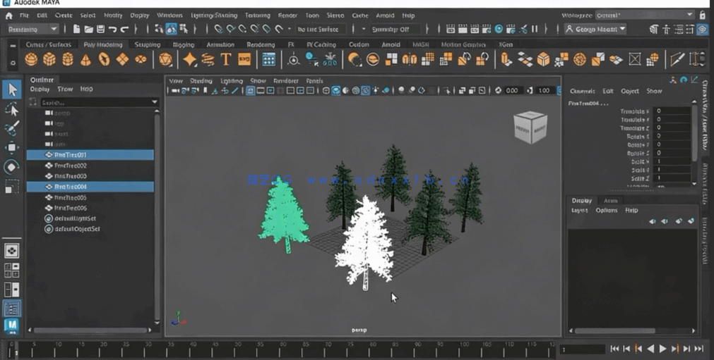 Maya 2025全面核心技术训练视频教程(图5) Maya 2025全面核心技术训练视频教程(图5)