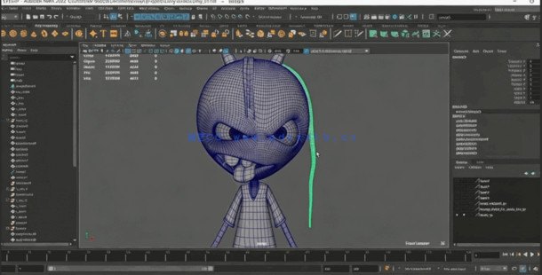 Maya恐怖角色完整实例制作流程视频教程(图1) Maya恐怖角色完整实例制作流程视频教程(图1)