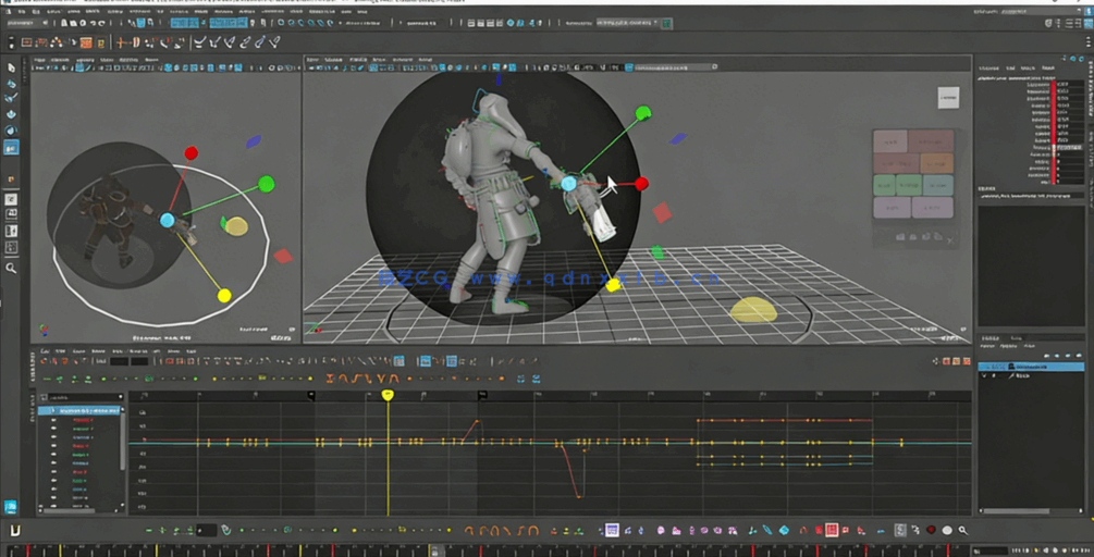 Maya英雄联盟3A级游戏动画制作视频教程(图4) Maya英雄联盟3A级游戏动画制作视频教程(图4)