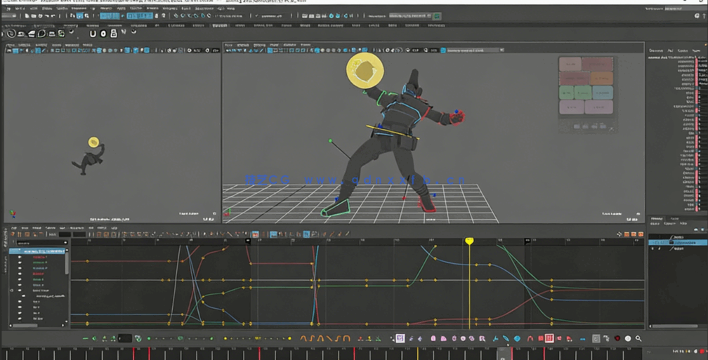 Maya英雄联盟3A级游戏动画制作视频教程(图7) Maya英雄联盟3A级游戏动画制作视频教程(图7)