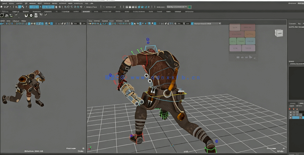 Maya英雄联盟3A级游戏动画制作视频教程(图9) Maya英雄联盟3A级游戏动画制作视频教程(图9)