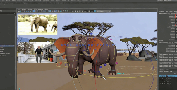 Maya与animBot大象动物骨骼绑定动画技术视频教程(图3) Maya与animBot大象动物骨骼绑定动画技术视频教程(图3)