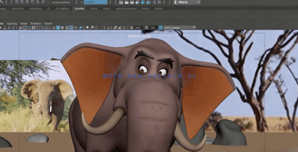 Maya与animBot大象动物骨骼绑定动画技术视频教程(图5) Maya与animBot大象动物骨骼绑定动画技术视频教程(图5)