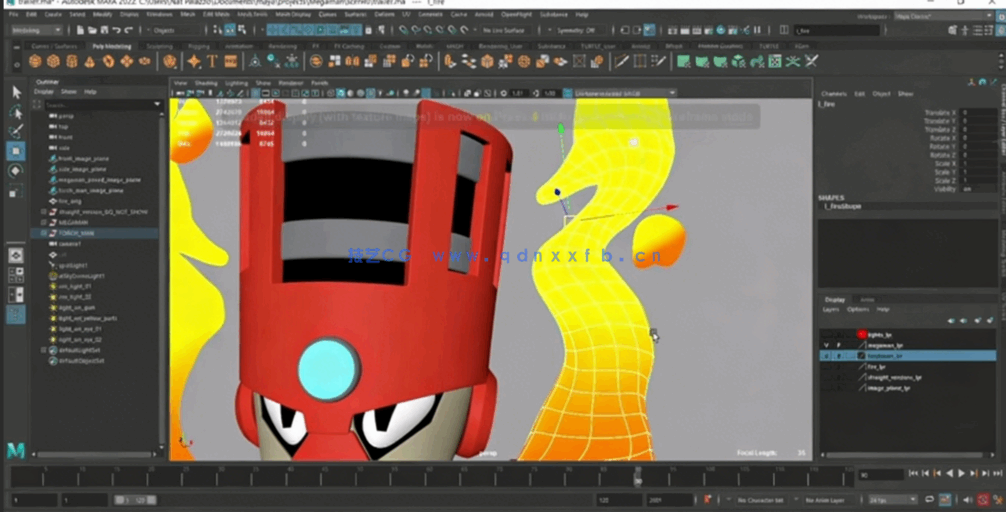 Maya洛克人游戏角色完整制作流程视频教程(图4) Maya洛克人游戏角色完整制作流程视频教程(图4)