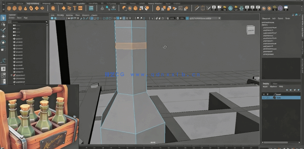 Maya游戏木箱模型资产制作视频教程(图2)