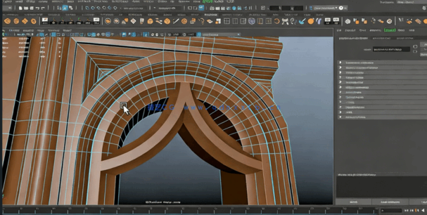 Maya高质量欧式宏伟建筑环境场景制作工作流程视频教程(图2) Maya高质量欧式宏伟建筑环境场景制作工作流程视频教程(图2)