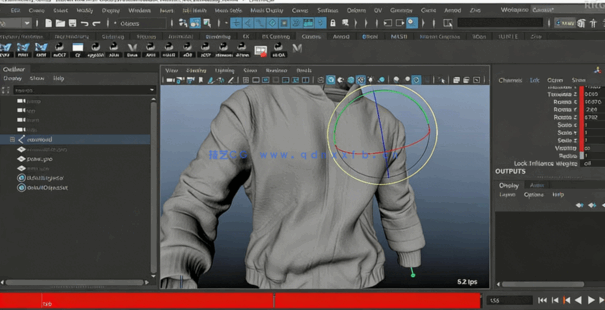 Maya中Ziva VFX人体骨骼组织模拟动画视频教程第二季 (图5) Maya中Ziva VFX人体骨骼组织模拟动画视频教程第二季 (图5)