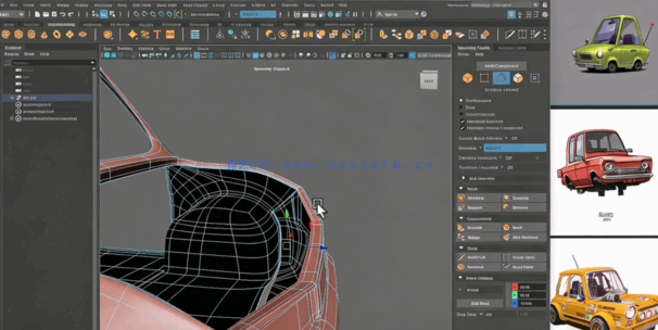 Maya汽车造型建模设计实例制作训练视频教程(图3) Maya汽车造型建模设计实例制作训练视频教程(图3)