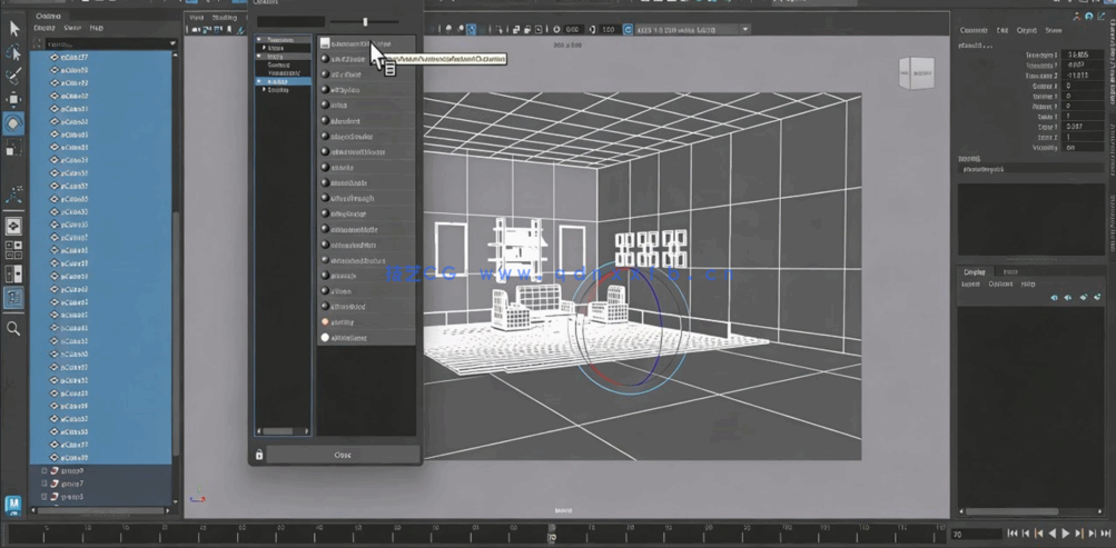 Maya客厅家具3D室内设计技术训练视频教程(图1) Maya客厅家具3D室内设计技术训练视频教程(图1)