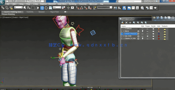 3D角色骨骼绑定动画实例训练视频教程(图2) 3D角色骨骼绑定动画实例训练视频教程(图2)