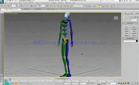 扎实3dmax骨骼动画全掌握视频学习教程(图2) 扎实3dmax骨骼动画全掌握视频学习教程(图2)