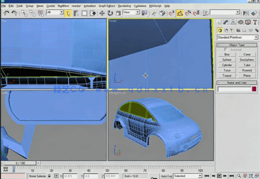 3dmax多边形建模实例与布线技巧步骤教程 (图4) 3dmax多边形建模实例与布线技巧步骤教程 (图4)