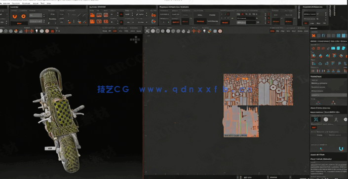 3dsmax摩托车从2D概念图到3D建模制作视频教程(图3) 【中文字幕】3dsmax摩托车从2D概念图到3D建模制作视频教程(图3)
