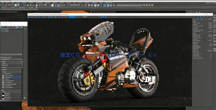 3dsmax摩托车从2D概念图到3D建模制作视频教程(图5) 【中文字幕】3dsmax摩托车从2D概念图到3D建模制作视频教程(图5)