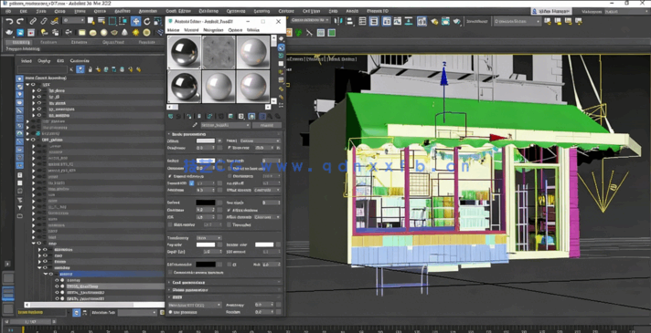 《蝙蝠侠》雨夜杂货铺逼真场景制作流程视频教程(图4) 《蝙蝠侠》雨夜杂货铺逼真场景制作流程视频教程(图4)