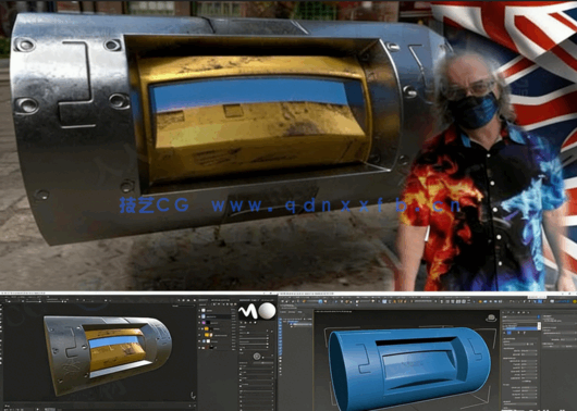 3dsmax制作PBR游戏模型完整流程视频教程(图2) 3dsmax制作PBR游戏模型完整流程视频教程(图2)