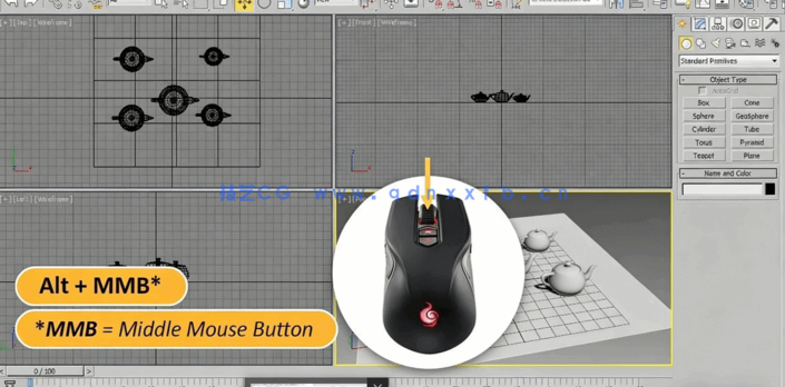 3dsmax初学者建模基础训练视频教程 (图3) 3dsmax初学者建模基础训练视频教程 (图3)